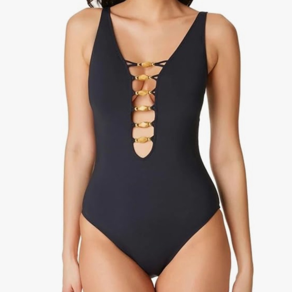 Bleu Rod Beattie One-Piece Swimsuit (Black)